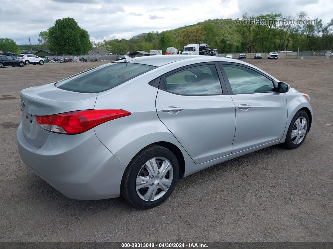 2011 Hyundai Elantra Gls Silver vin: 5NPDH4AE5BH016440