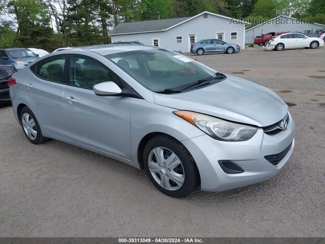 2011 Hyundai Elantra Gls Silver vin: 5NPDH4AE5BH016440