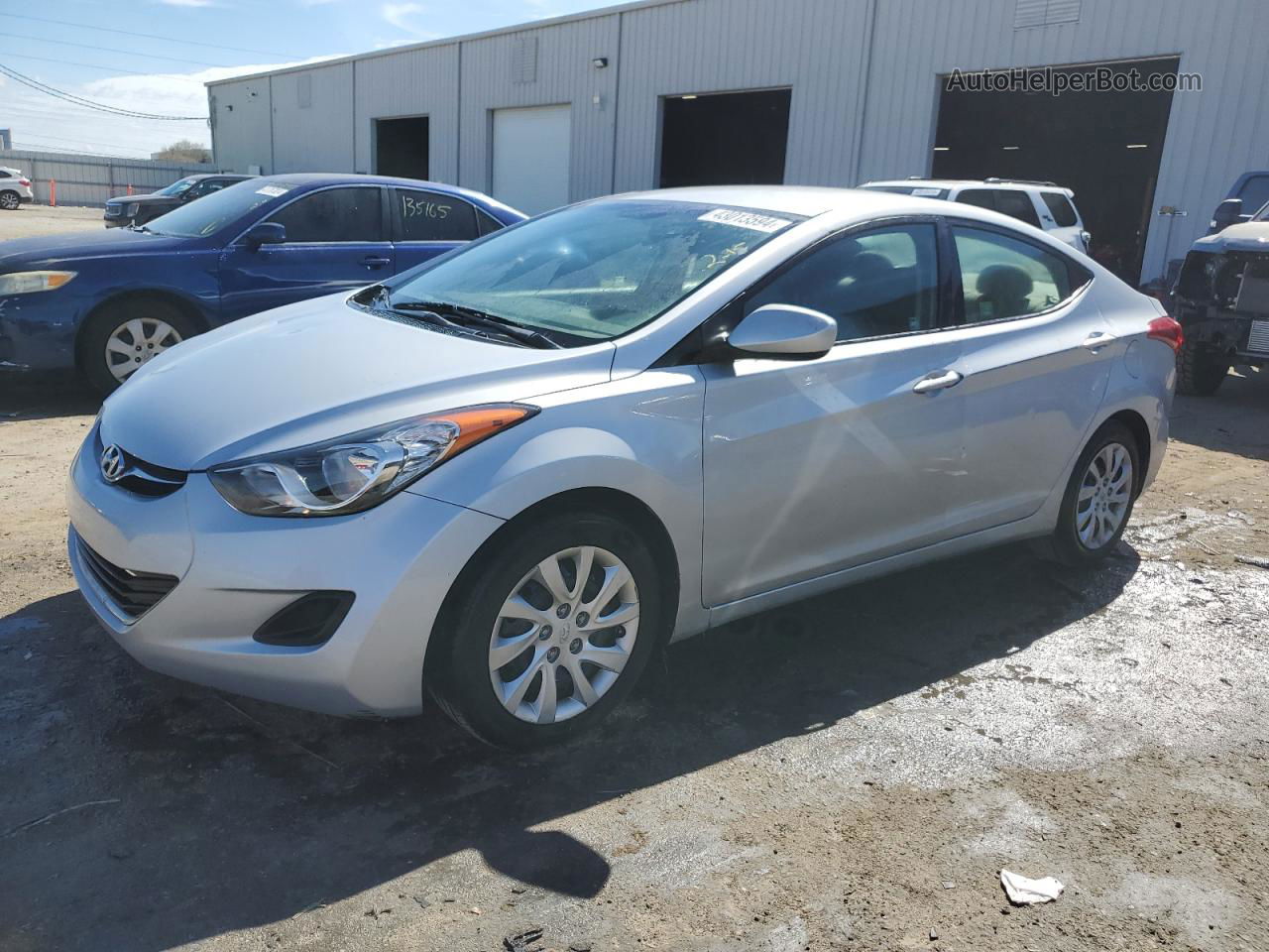 2011 Hyundai Elantra Gls Серебряный vin: 5NPDH4AE5BH025834