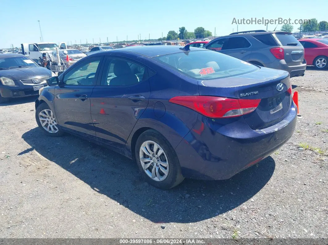 2011 Hyundai Elantra Gls Синий vin: 5NPDH4AE5BH033609