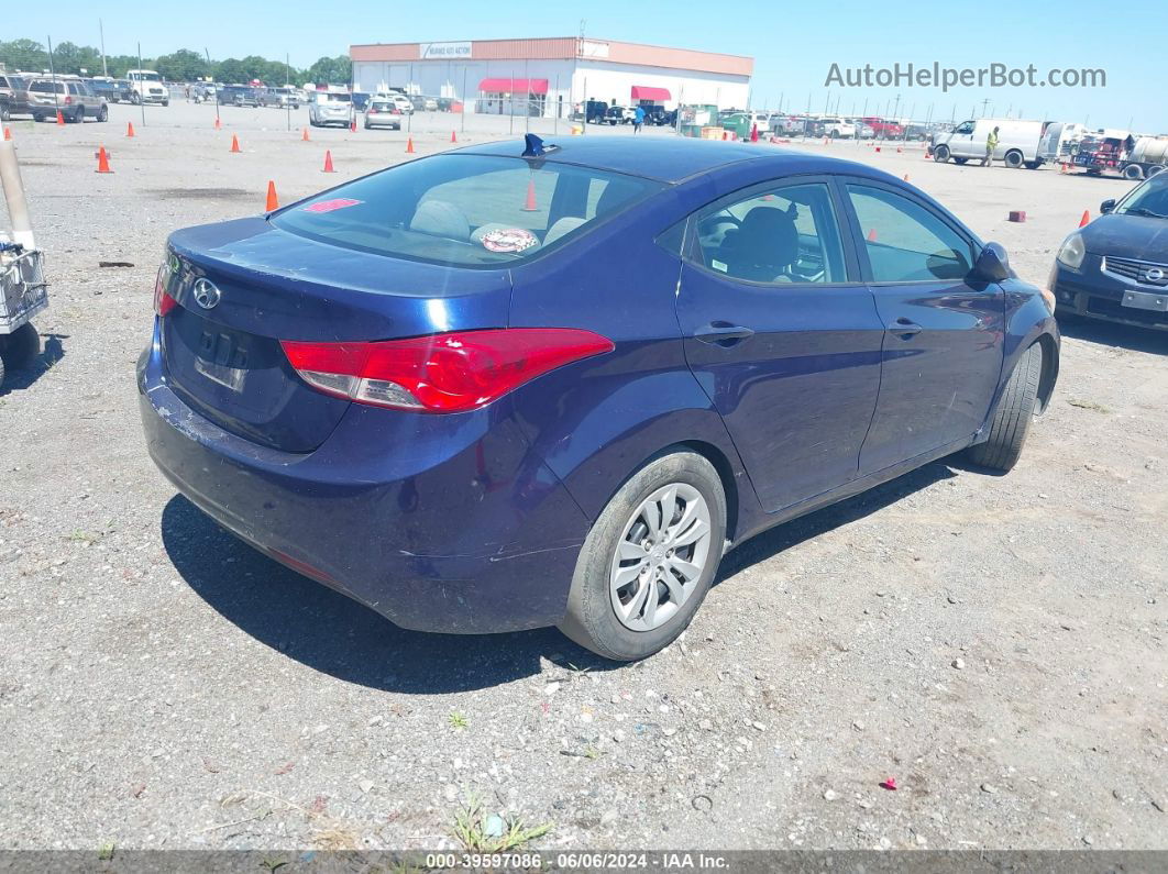 2011 Hyundai Elantra Gls Синий vin: 5NPDH4AE5BH033609