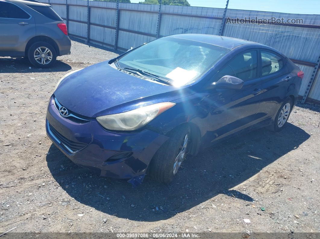 2011 Hyundai Elantra Gls Blue vin: 5NPDH4AE5BH033609