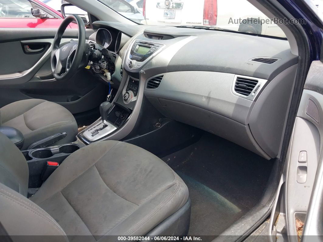 2011 Hyundai Elantra Gls Синий vin: 5NPDH4AE5BH043704