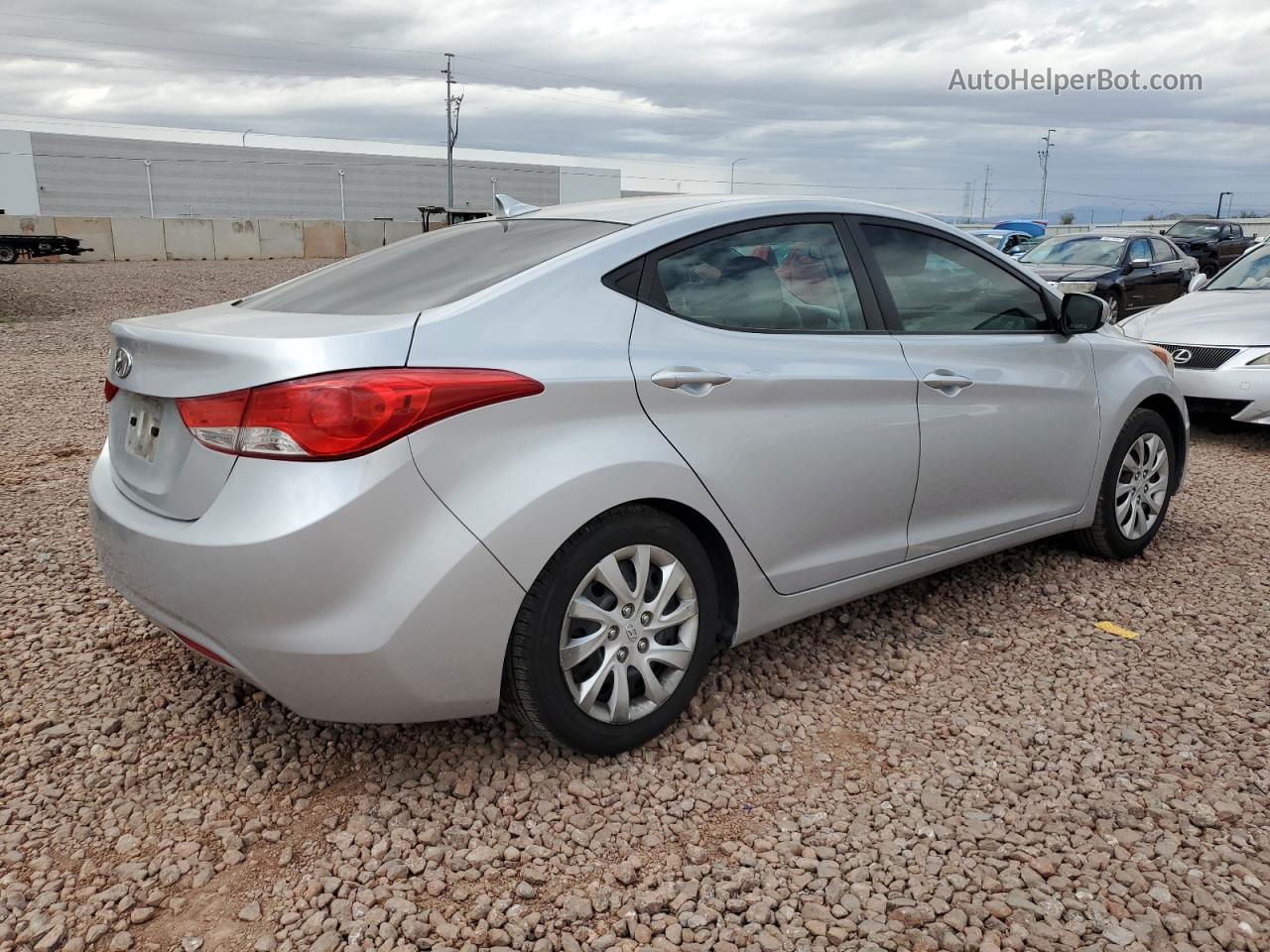 2011 Hyundai Elantra Gls Gray vin: 5NPDH4AE5BH045808