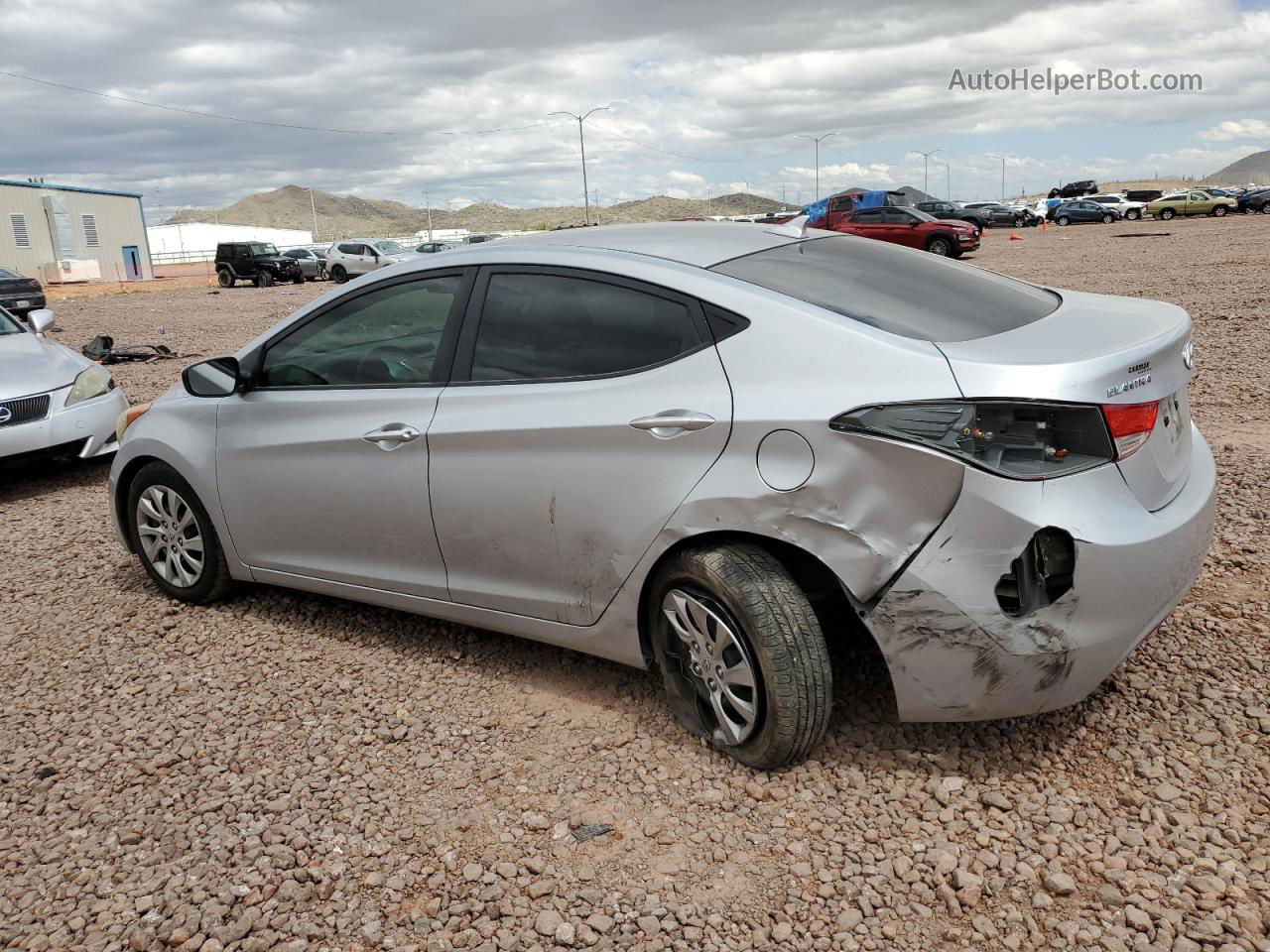 2011 Hyundai Elantra Gls Серый vin: 5NPDH4AE5BH045808