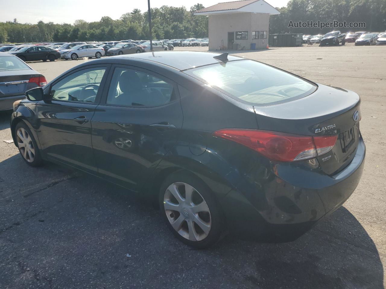 2011 Hyundai Elantra Gls Black vin: 5NPDH4AE5BH051768