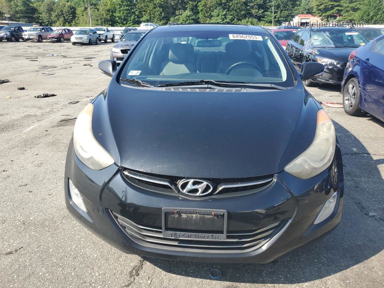 2011 Hyundai Elantra Gls Black vin: 5NPDH4AE5BH051768