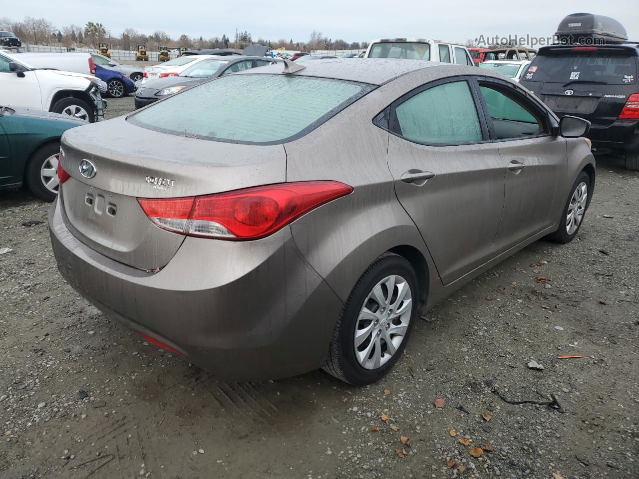 2011 Hyundai Elantra Gls Tan vin: 5NPDH4AE5BH056940