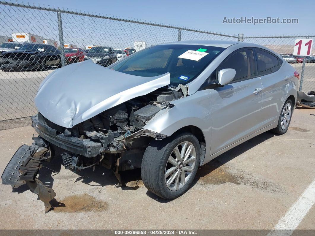 2012 Hyundai Elantra Gls Silver vin: 5NPDH4AE5CH067471