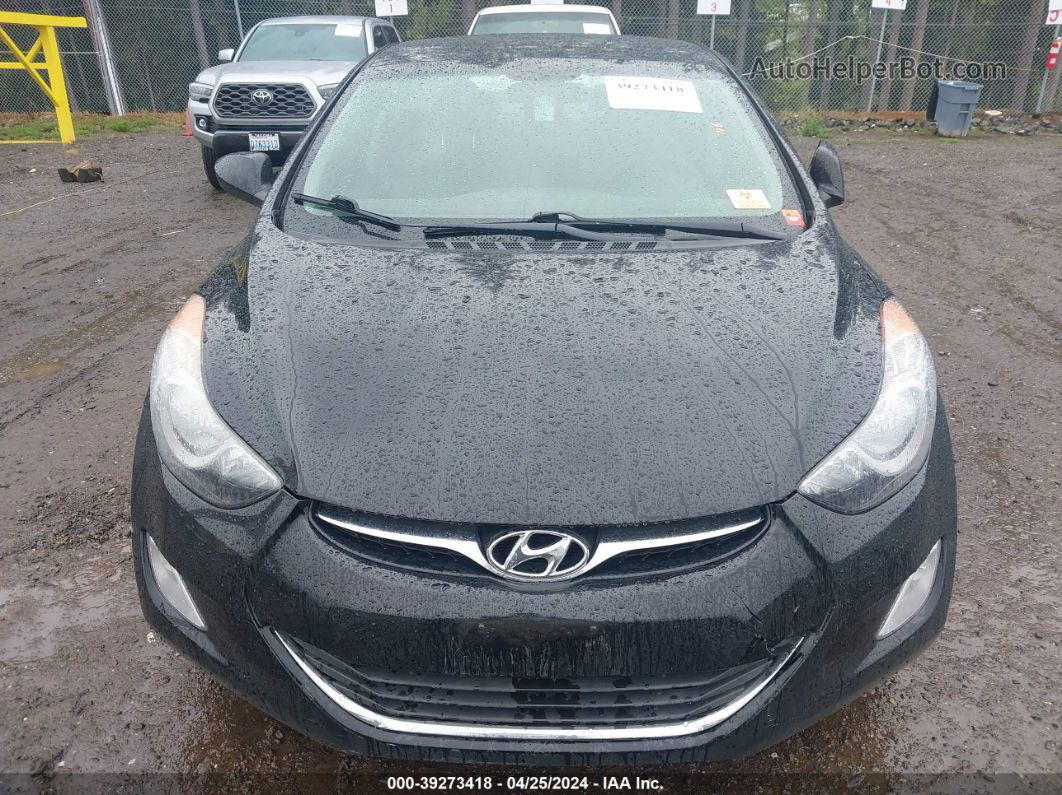 2012 Hyundai Elantra Gls Черный vin: 5NPDH4AE5CH070306