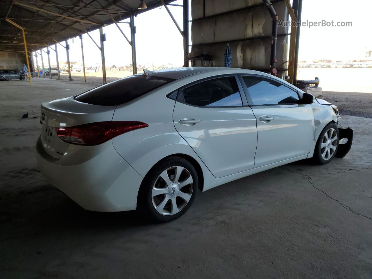 2012 Hyundai Elantra Gls Белый vin: 5NPDH4AE5CH090846