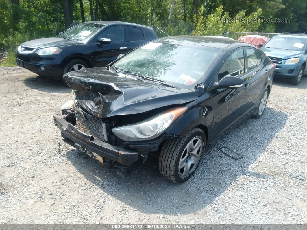 2012 Hyundai Elantra Limited Black vin: 5NPDH4AE5CH107757