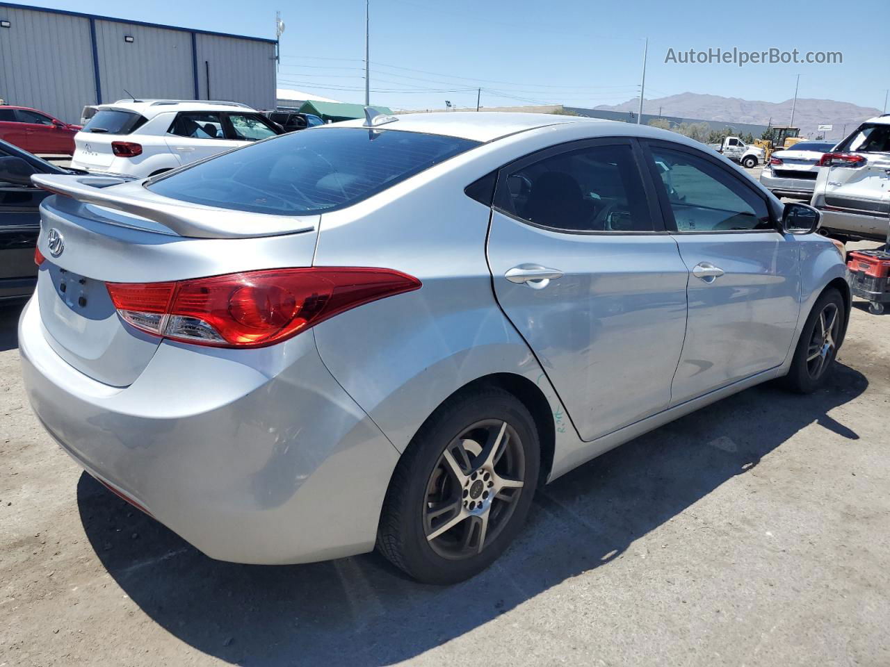 2012 Hyundai Elantra Gls Silver vin: 5NPDH4AE5CH130746