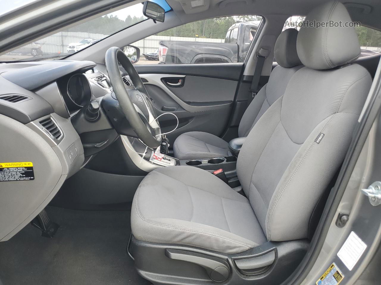 2012 Hyundai Elantra Gls Gray vin: 5NPDH4AE5CH135929