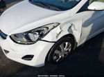 2013 Hyundai Elantra Gls White vin: 5NPDH4AE5DH153199