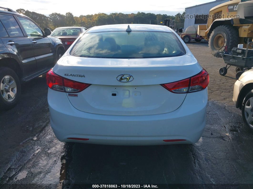 2013 Hyundai Elantra Gls White vin: 5NPDH4AE5DH153199