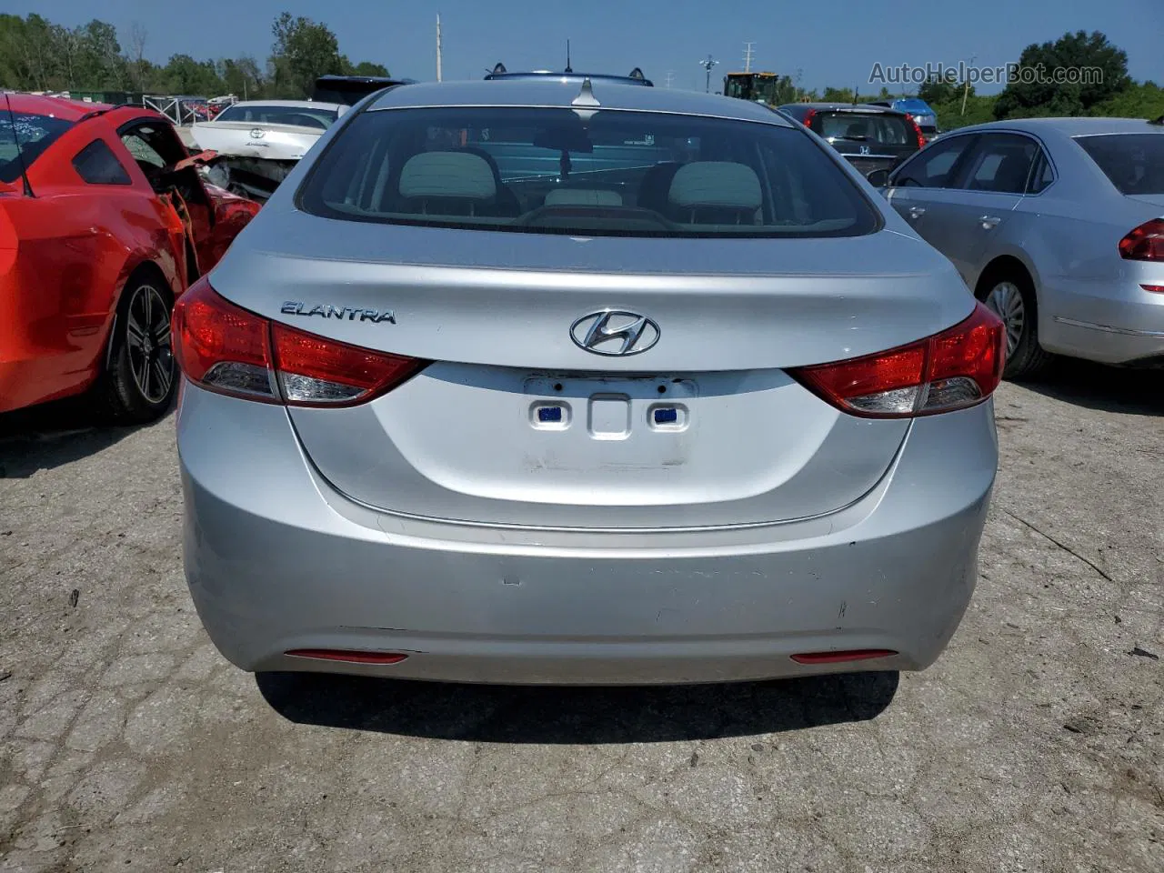 2013 Hyundai Elantra Gls Silver vin: 5NPDH4AE5DH170584