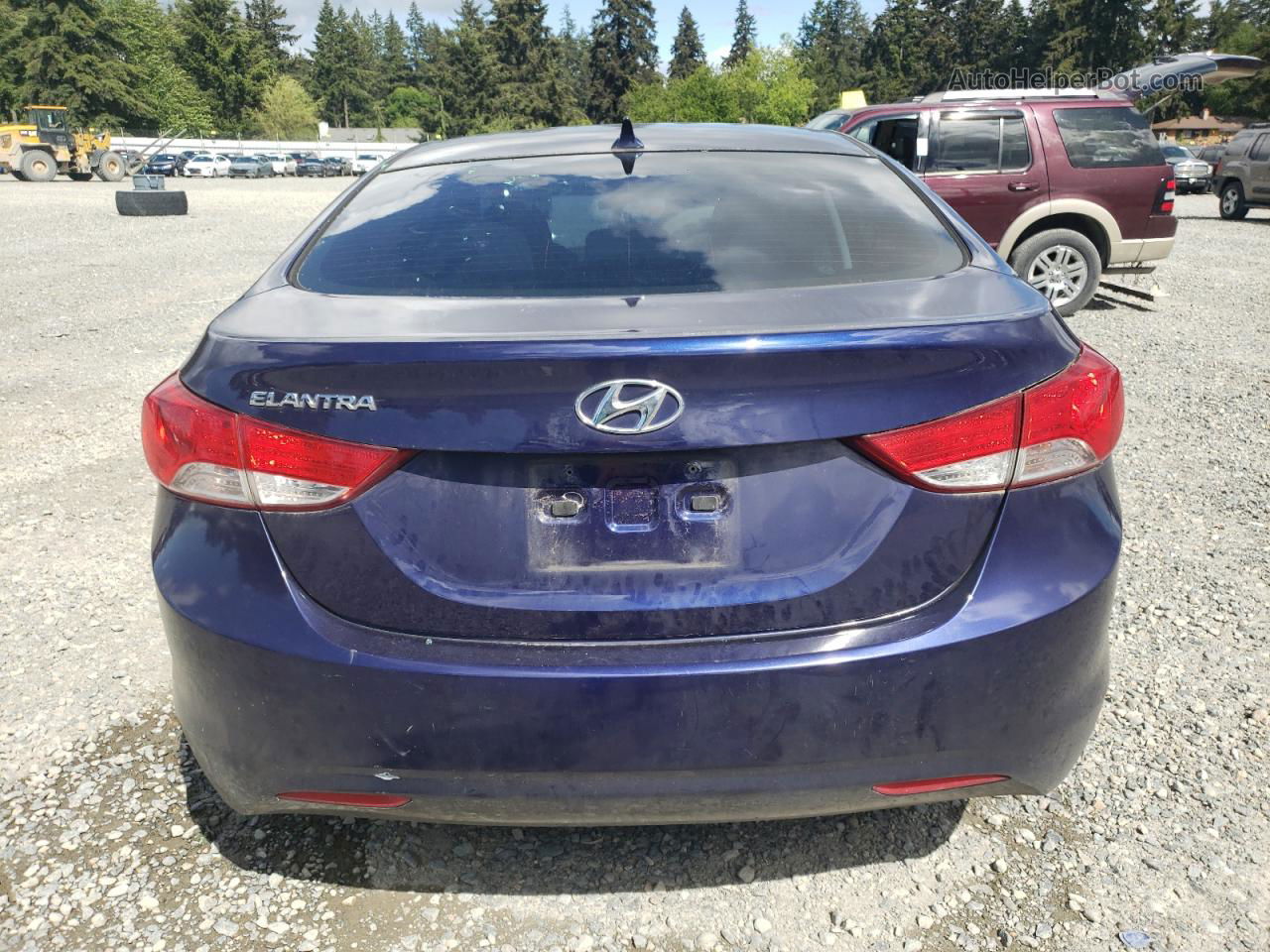 2013 Hyundai Elantra Gls Синий vin: 5NPDH4AE5DH248202