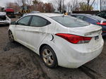 2013 Hyundai Elantra Gls White vin: 5NPDH4AE5DH263055