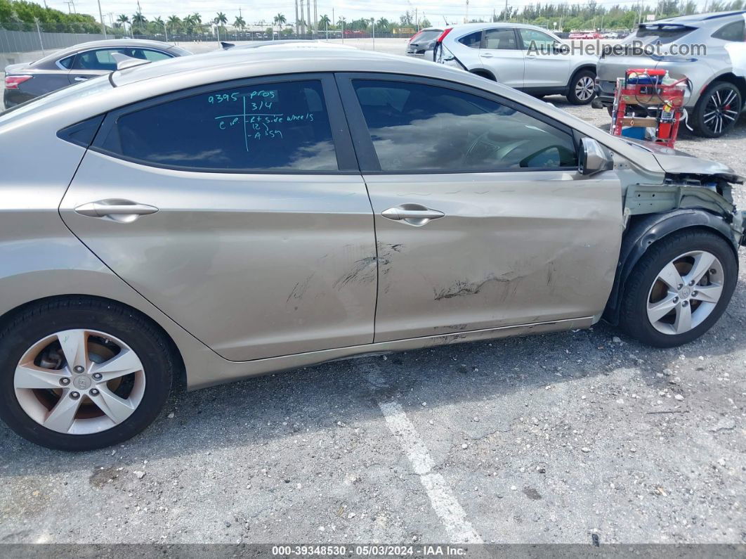 2013 Hyundai Elantra Gls Green vin: 5NPDH4AE5DH318331