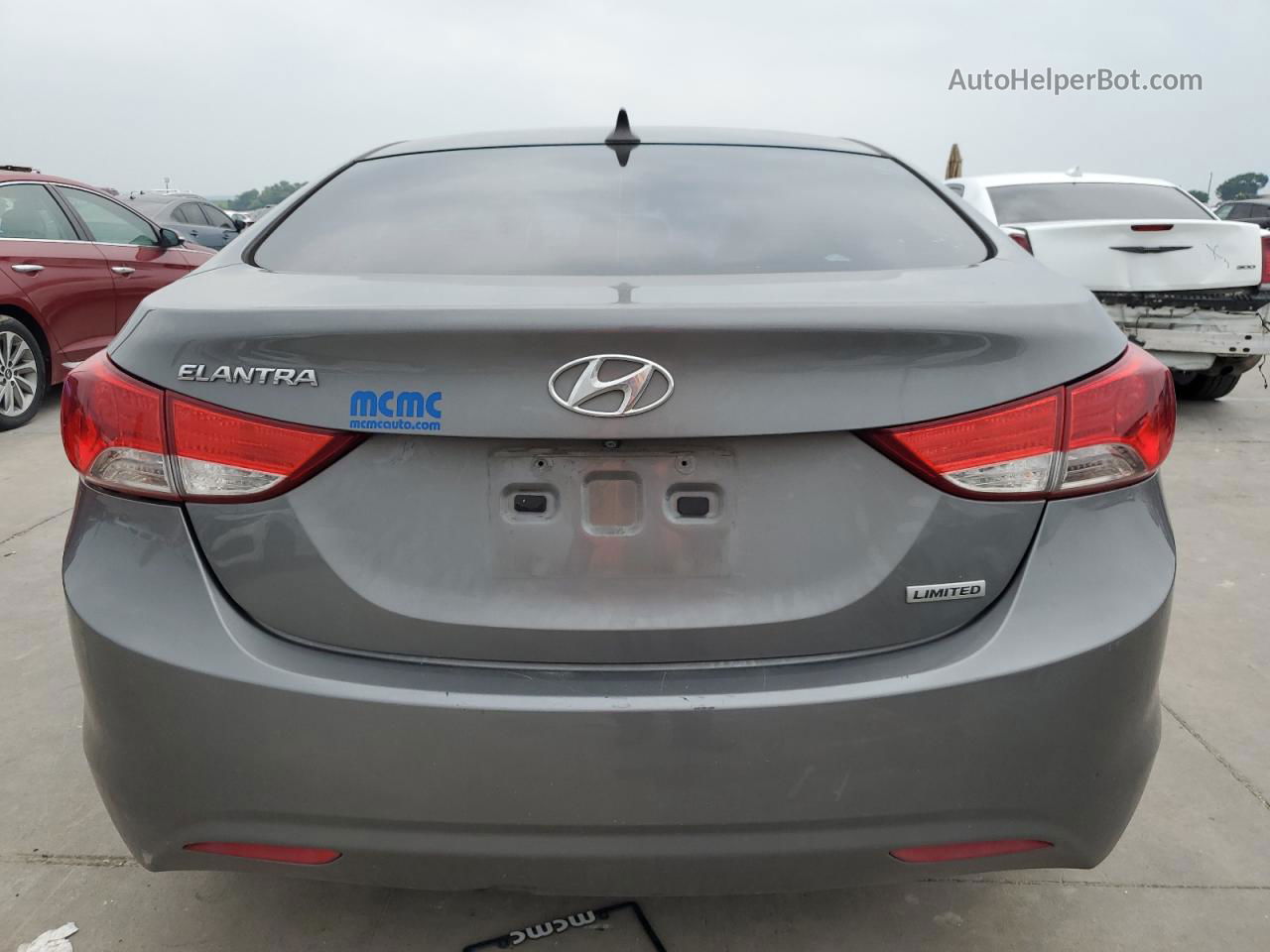 2013 Hyundai Elantra Gls Серый vin: 5NPDH4AE5DH323979