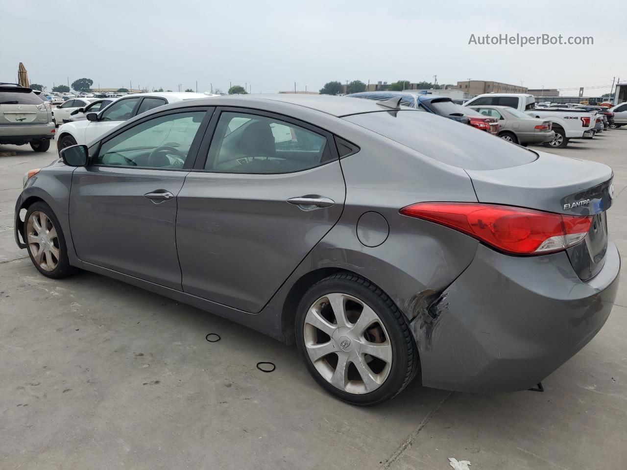 2013 Hyundai Elantra Gls Серый vin: 5NPDH4AE5DH323979