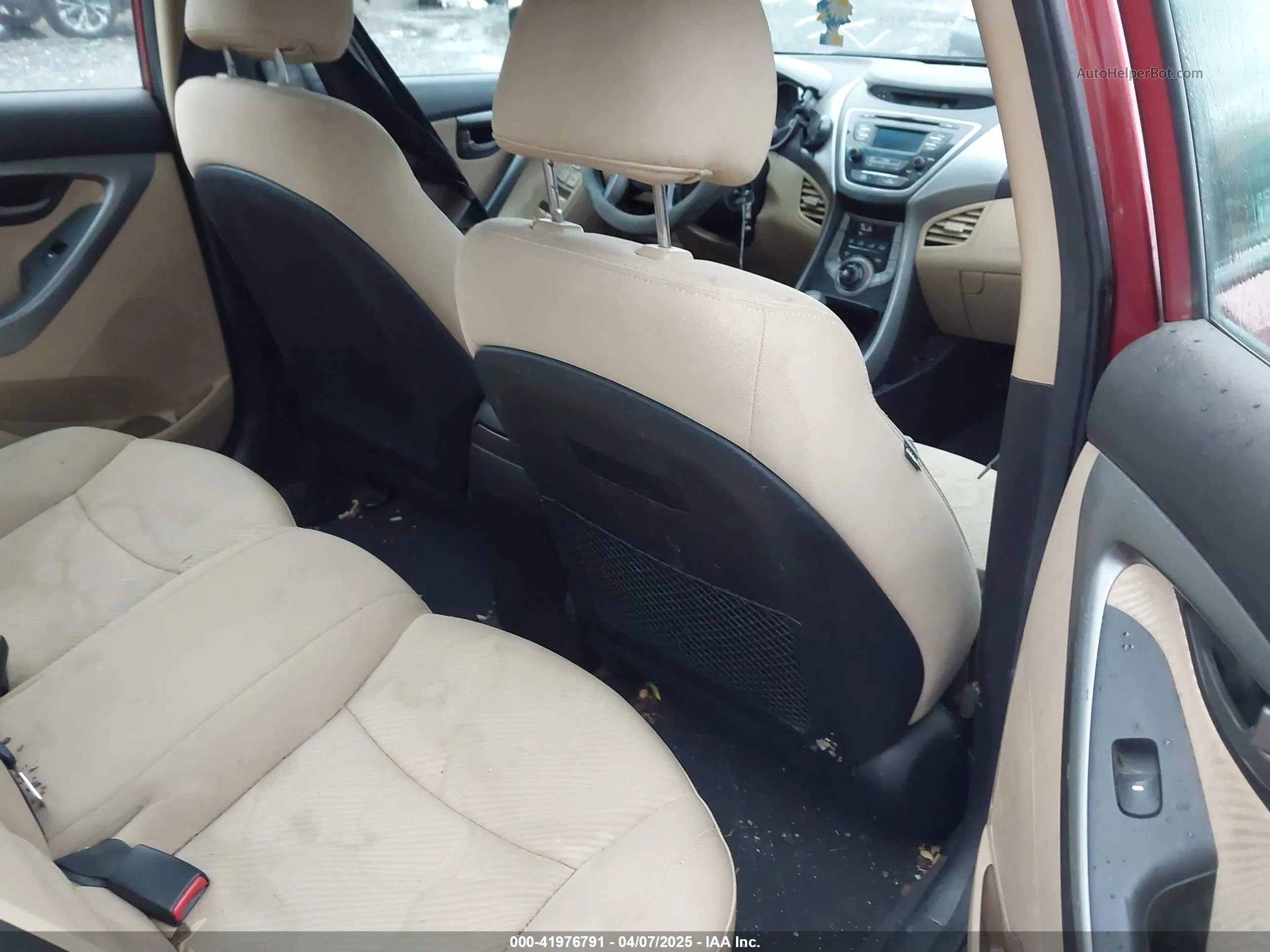 2013 Hyundai Elantra Gls Burgundy vin: 5NPDH4AE5DH347084