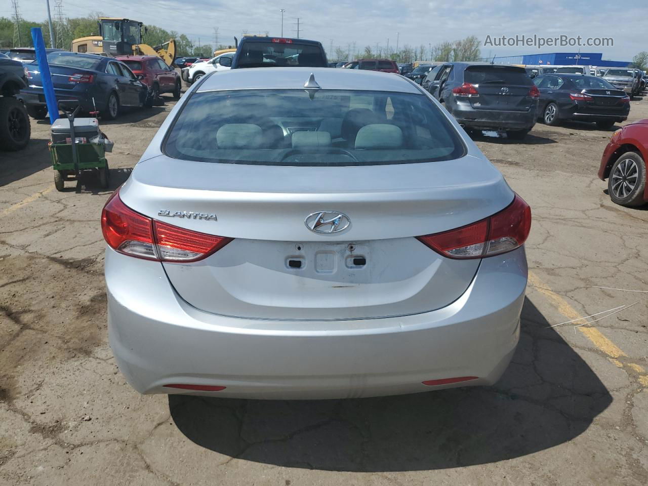 2013 Hyundai Elantra Gls Silver vin: 5NPDH4AE5DH367710