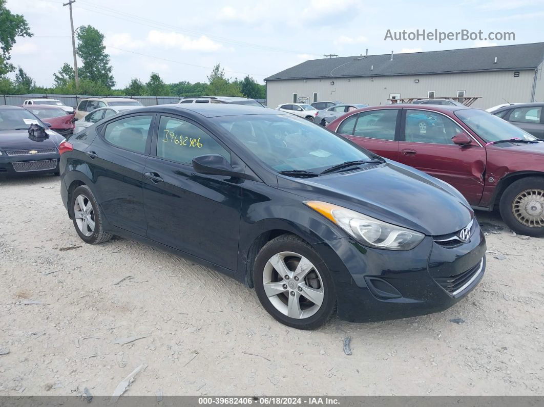 2013 Hyundai Elantra Gls Black vin: 5NPDH4AE5DH381431