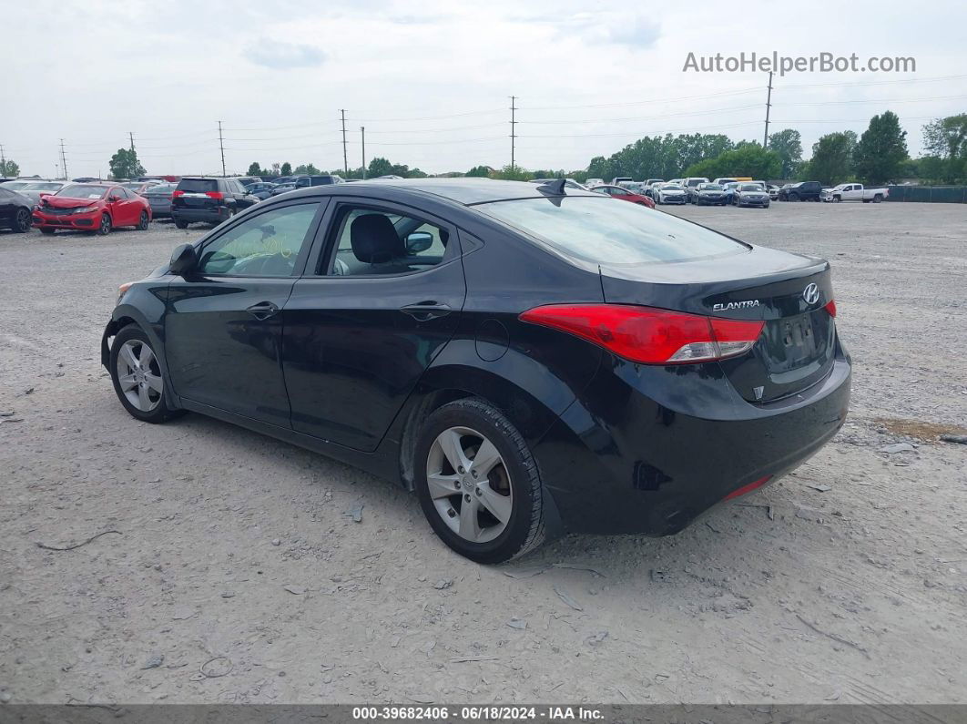 2013 Hyundai Elantra Gls Black vin: 5NPDH4AE5DH381431