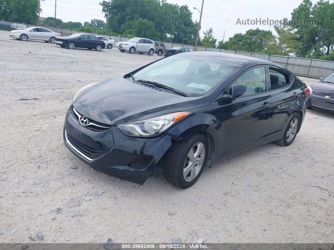 2013 Hyundai Elantra Gls Black vin: 5NPDH4AE5DH381431