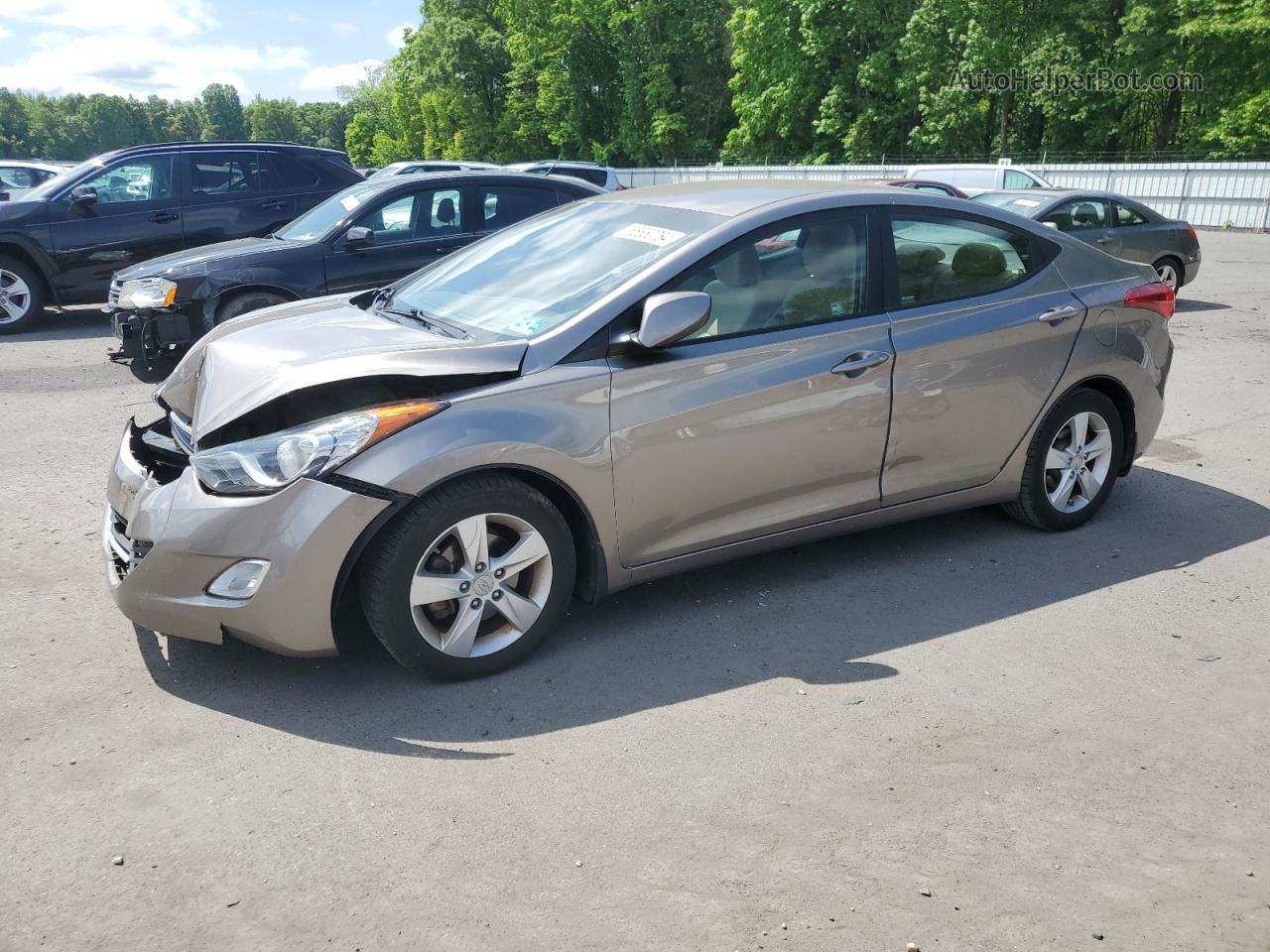 2013 Hyundai Elantra Gls Gold vin: 5NPDH4AE5DH391487