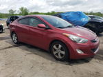 2013 Hyundai Elantra Gls Red vin: 5NPDH4AE5DH393515