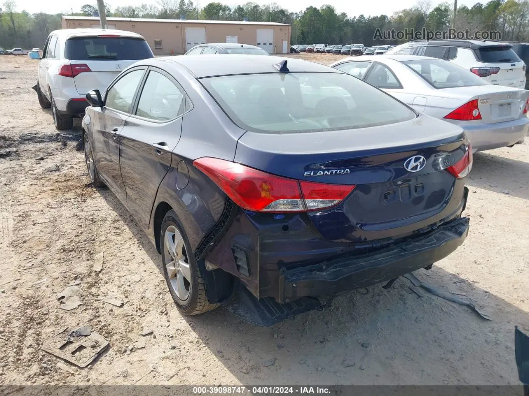 2013 Hyundai Elantra Gls Blue vin: 5NPDH4AE5DH404397