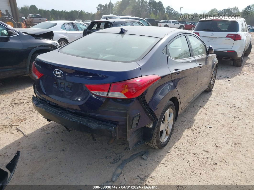 2013 Hyundai Elantra Gls Blue vin: 5NPDH4AE5DH404397