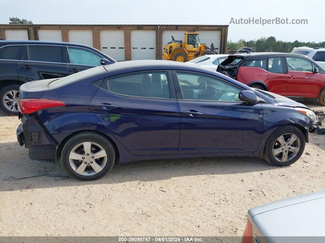 2013 Hyundai Elantra Gls Синий vin: 5NPDH4AE5DH404397