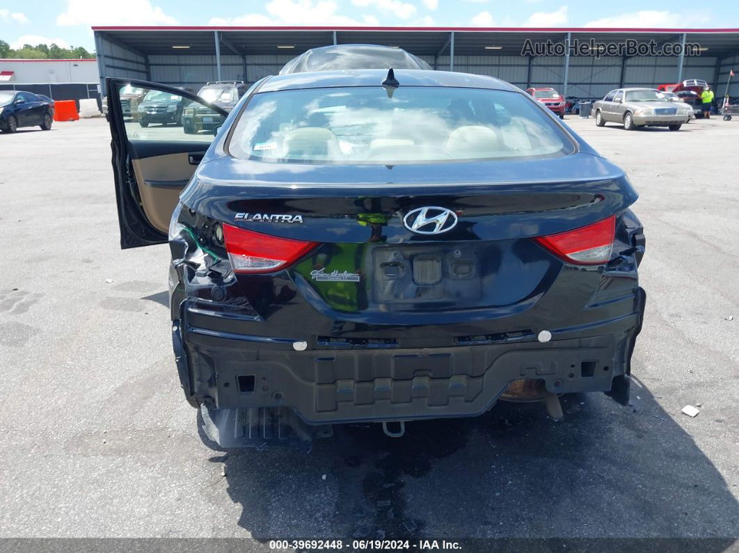 2013 Hyundai Elantra Gls Black vin: 5NPDH4AE5DH416307