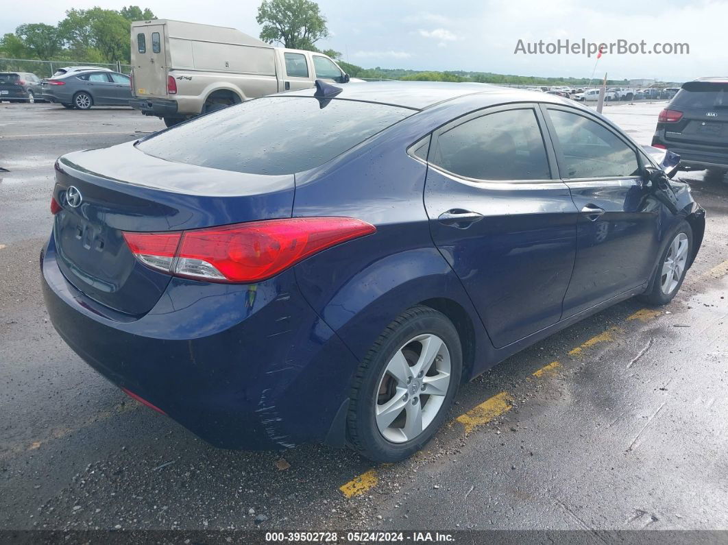 2013 Hyundai Elantra Gls Blue vin: 5NPDH4AE5DH425010