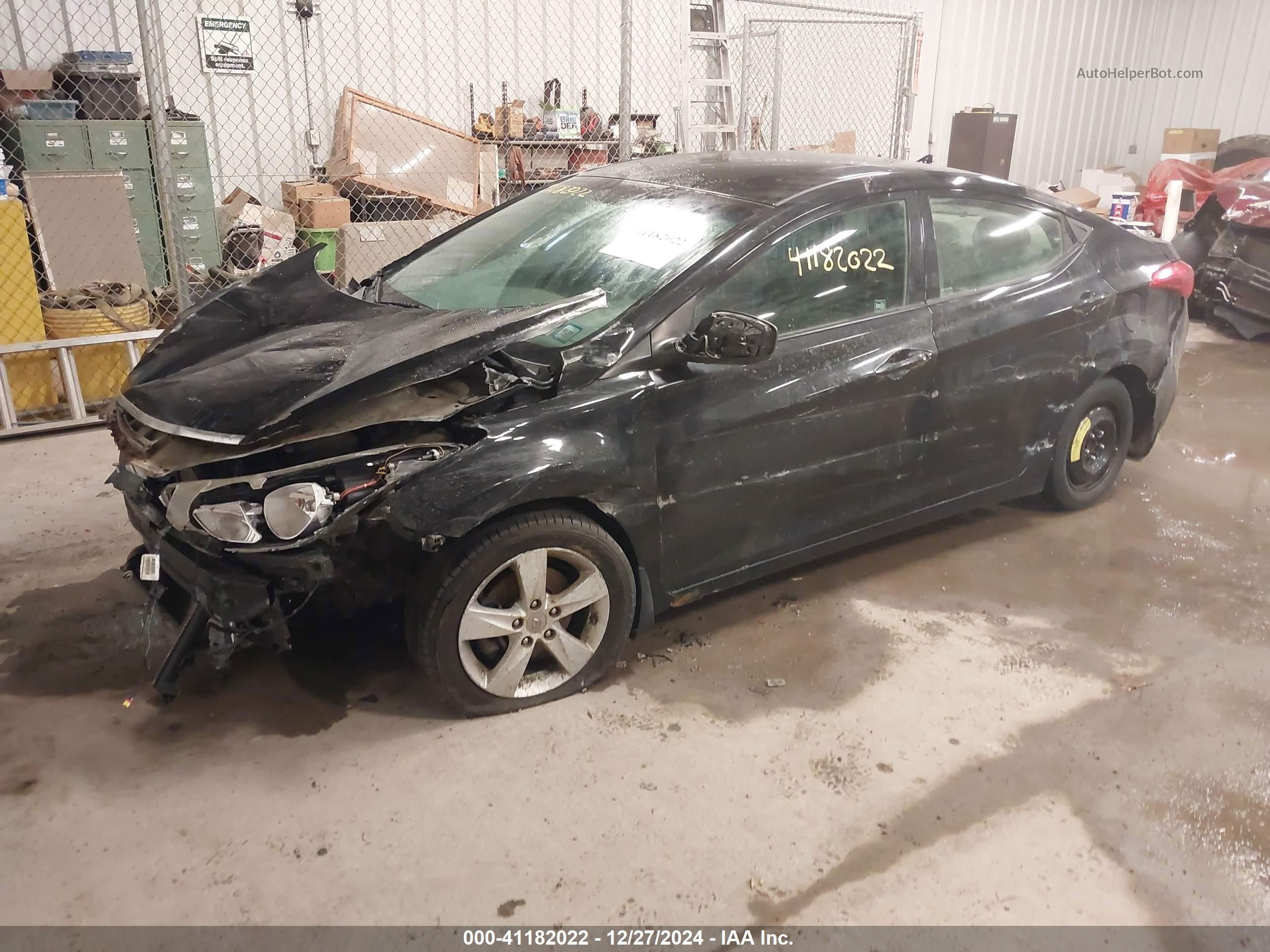2013 Hyundai Elantra Gls Черный vin: 5NPDH4AE5DH432989