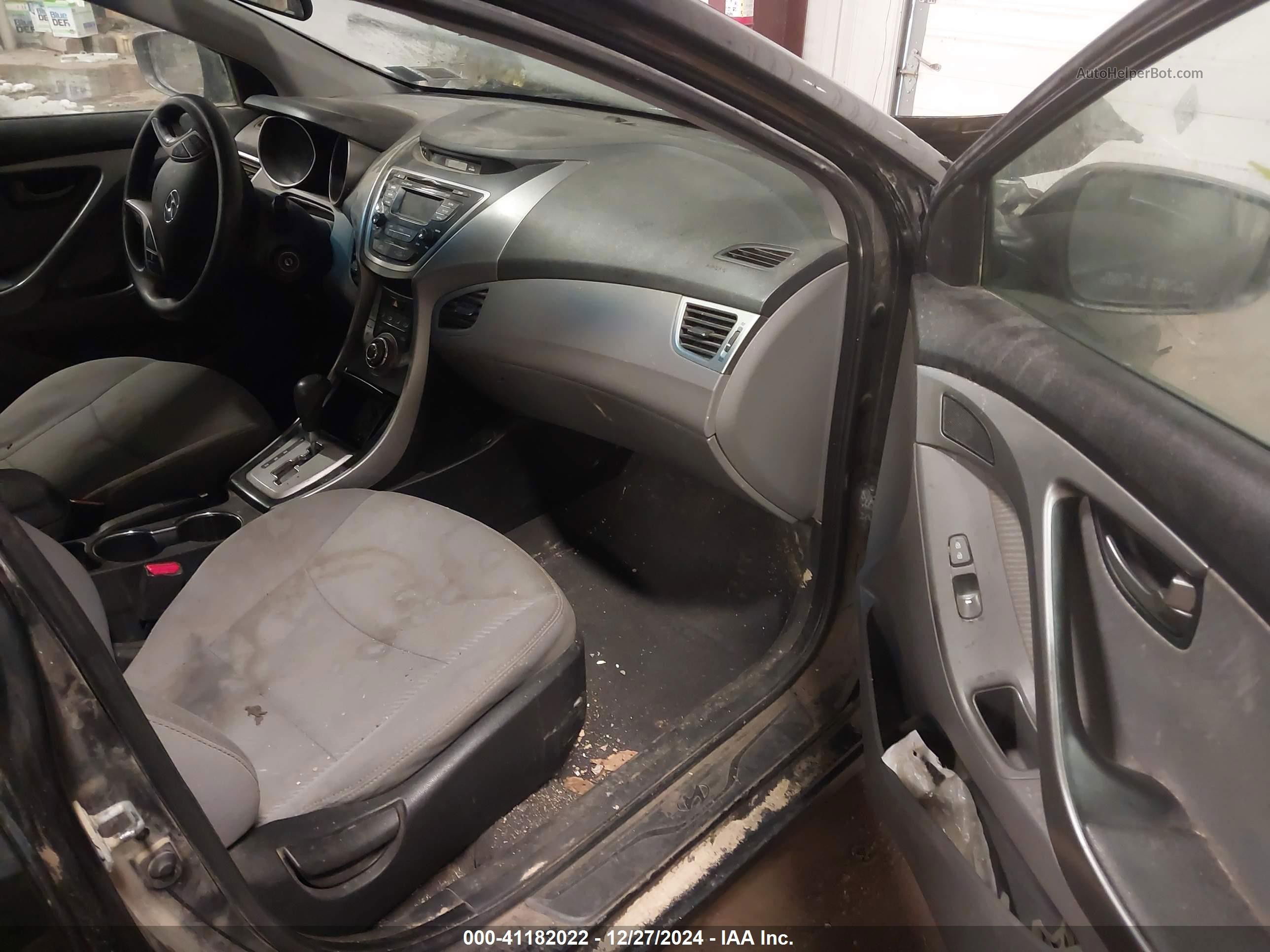 2013 Hyundai Elantra Gls Черный vin: 5NPDH4AE5DH432989