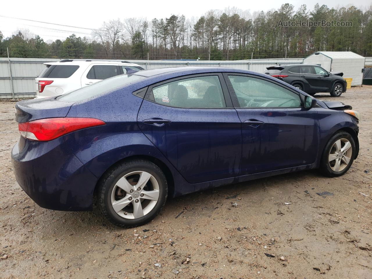 2013 Hyundai Elantra Gls Blue vin: 5NPDH4AE5DH436962