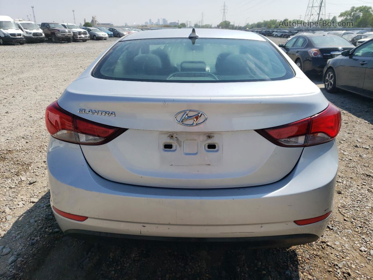 2014 Hyundai Elantra Se Gray vin: 5NPDH4AE5EH459790