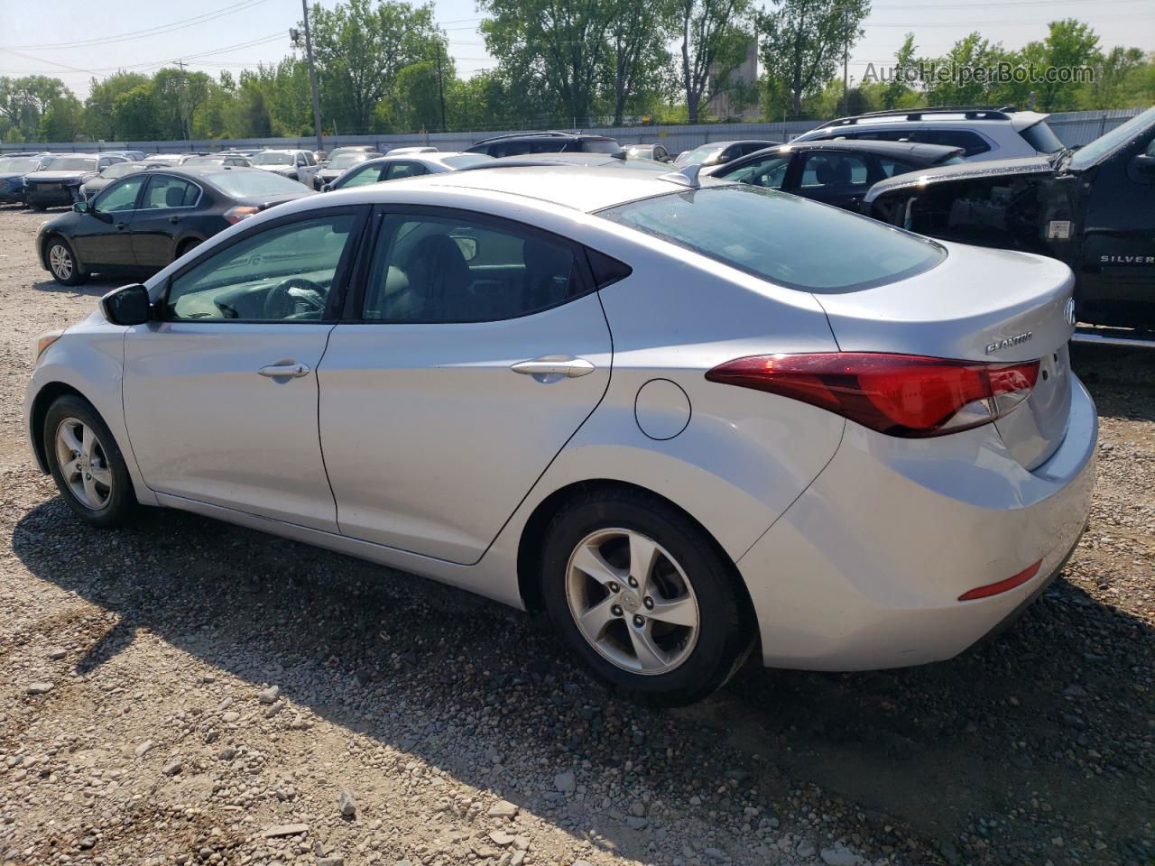 2014 Hyundai Elantra Se Gray vin: 5NPDH4AE5EH459790