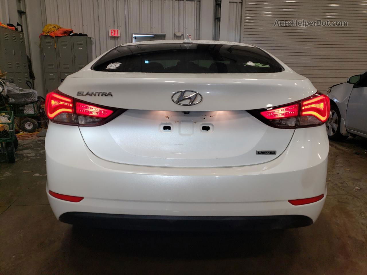 2014 Hyundai Elantra Se White vin: 5NPDH4AE5EH465301