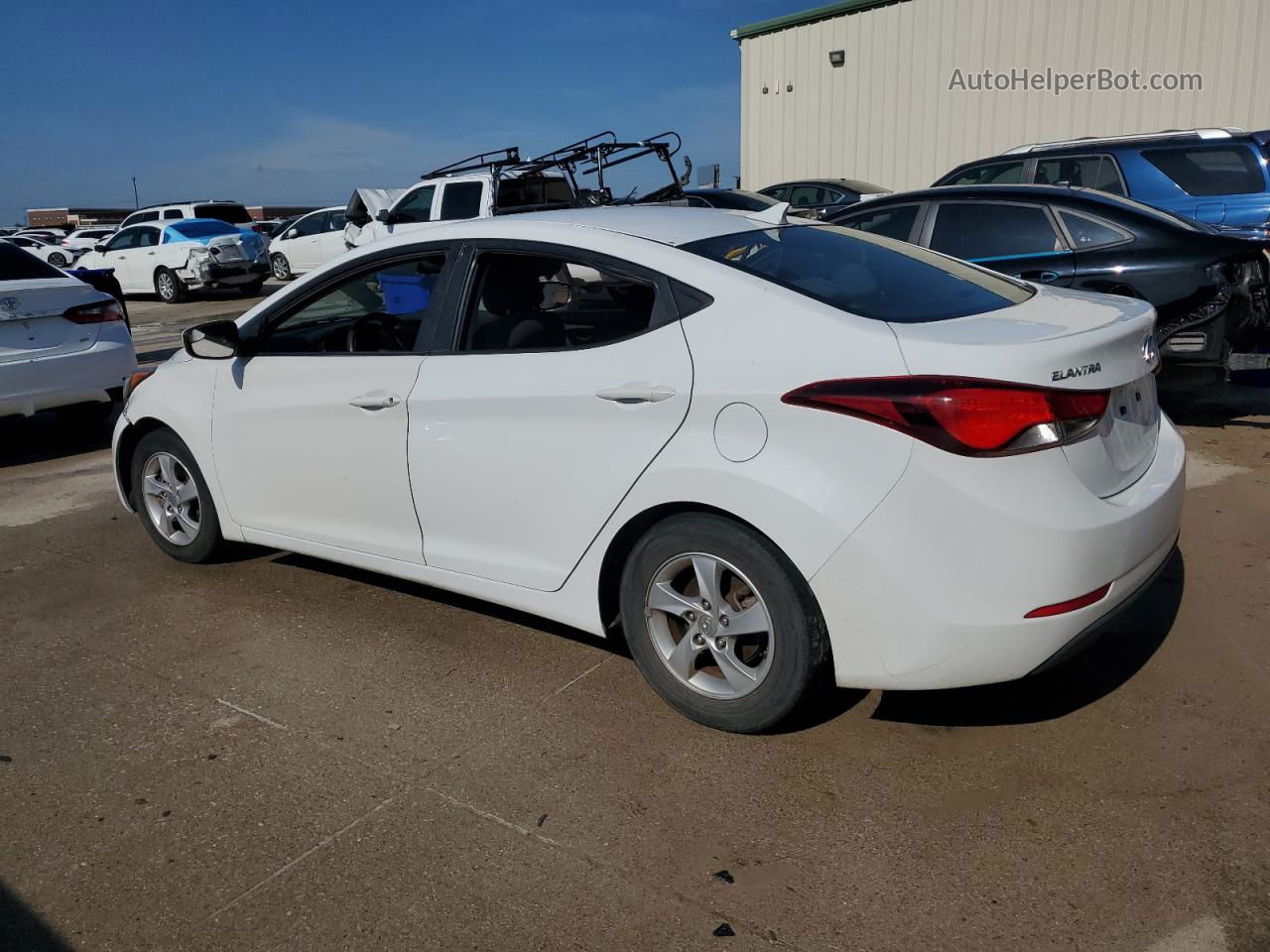 2014 Hyundai Elantra Se White vin: 5NPDH4AE5EH474189