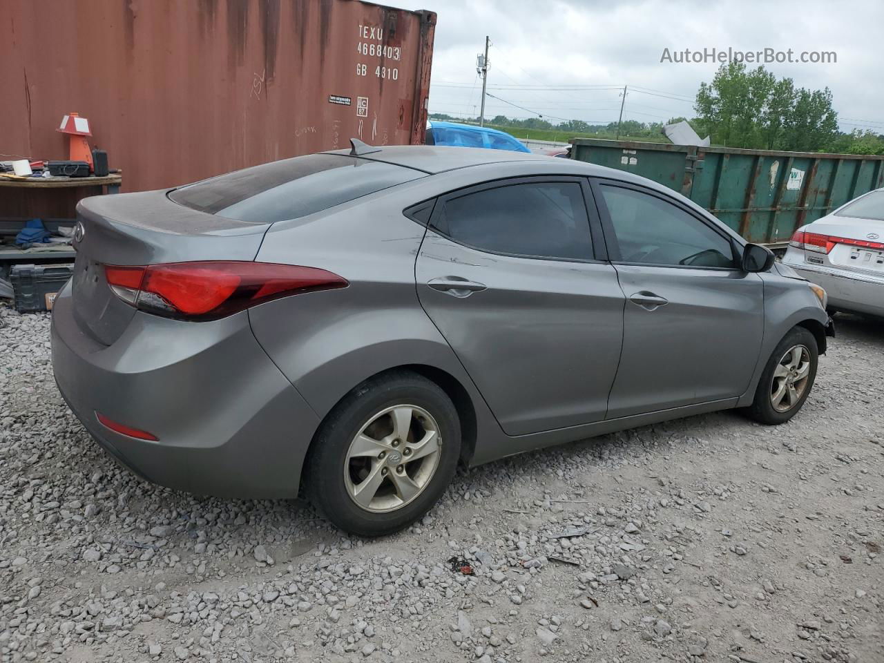 2014 Hyundai Elantra Se Серый vin: 5NPDH4AE5EH479022