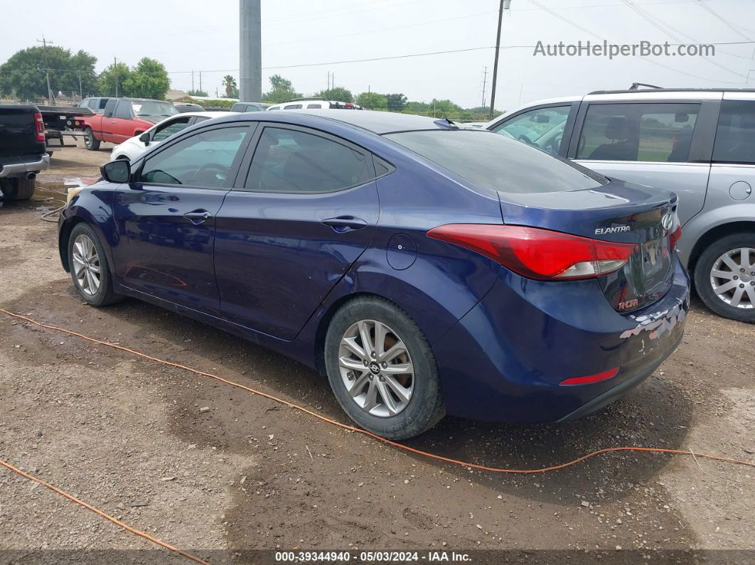 2014 Hyundai Elantra Se Blue vin: 5NPDH4AE5EH481871