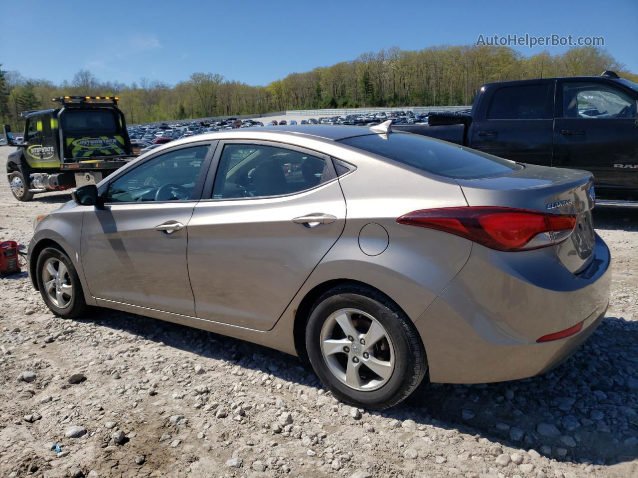 2014 Hyundai Elantra Se Brown vin: 5NPDH4AE5EH507224