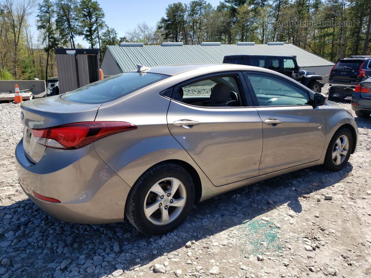 2014 Hyundai Elantra Se Brown vin: 5NPDH4AE5EH507224