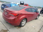 2014 Hyundai Elantra Se Burgundy vin: 5NPDH4AE5EH509569